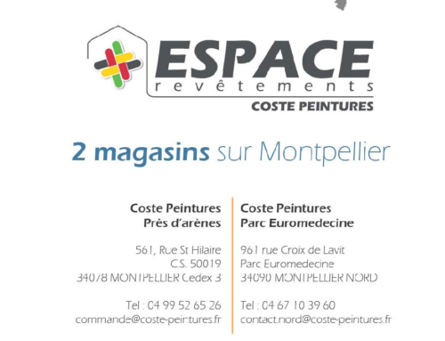 Coste Peintures : 2 magasins sur Montpellier