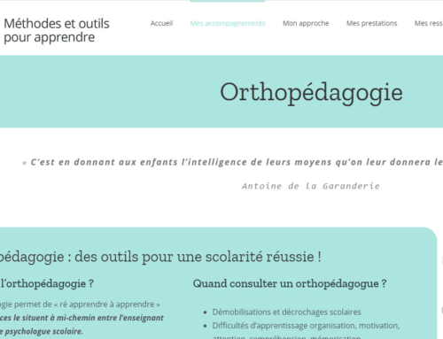 Méthodes et outils pour apprendre – Graphothérapeute et Orthopédagogue